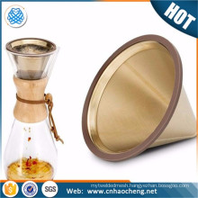 Chemex Style Brewer Coffee Dripper Permanent Pour Over Metal Filter